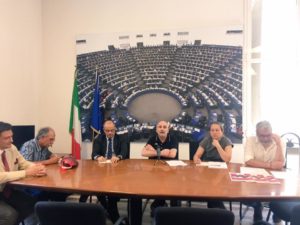 conferenza stampa di presentazione dell'iniziativa a Bruxelles