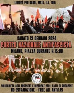 corteo antifa milano