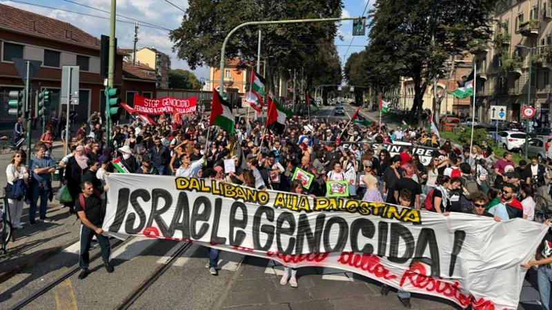 corteo palestina